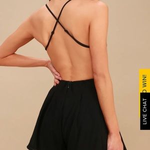 Lulus Black lace romper